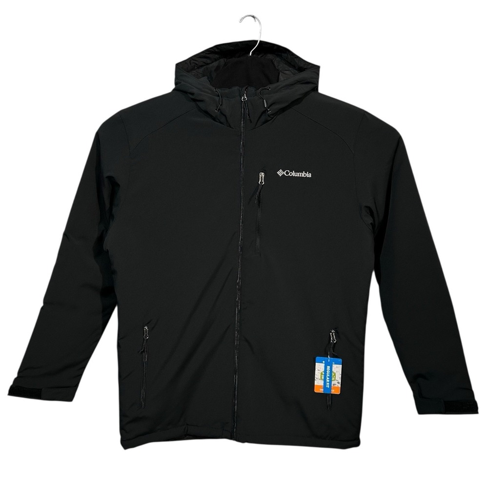 Columbia Men's Gate Racer II Softshell‎ Jacket Size 2XL Black Water Resistant